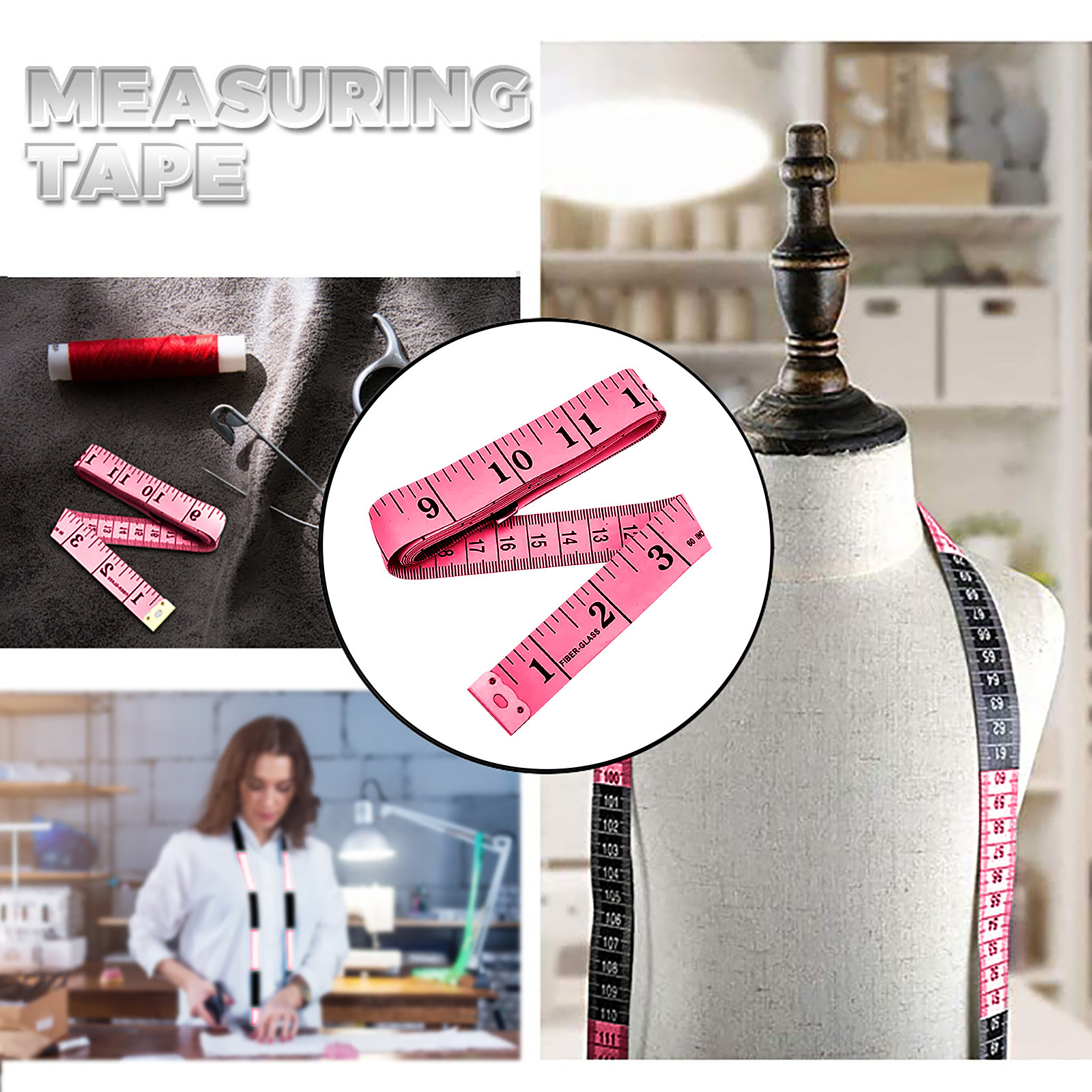 FAFWYP Measuring Tape for Body Fabric Sewing Tailor Cloth Knitting